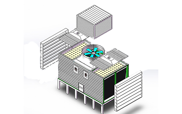 玻璃鋼開式冷卻塔