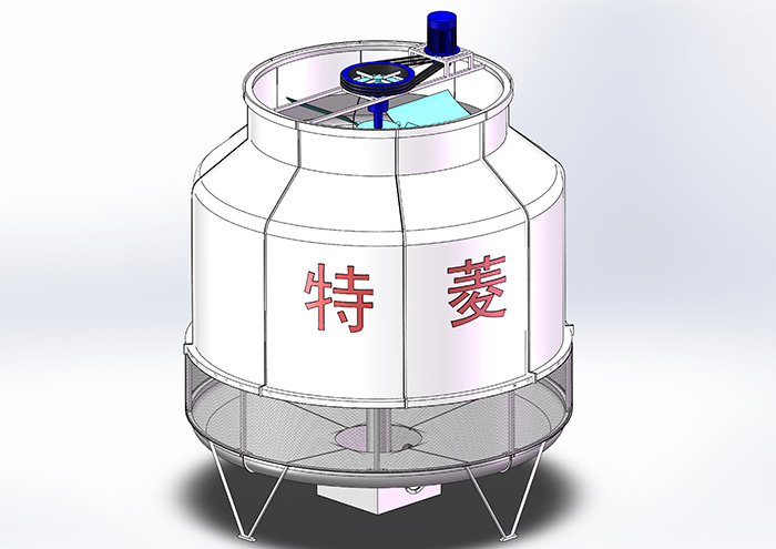 125噸不銹鋼復(fù)合流閉式冷卻塔