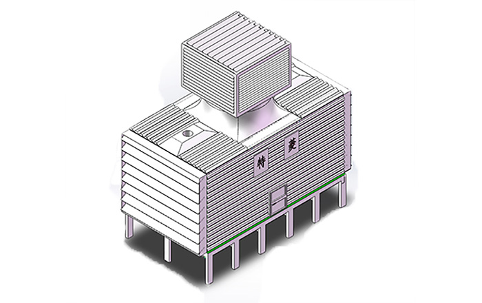 不銹鋼開(kāi)式冷卻塔